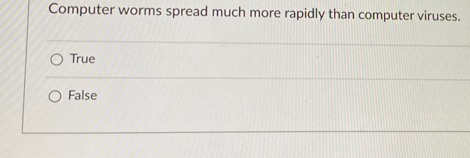 Computer worms spread much more rapidly than