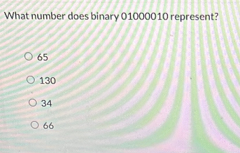 What number does binary 0 1 0 0 0 0 1 0