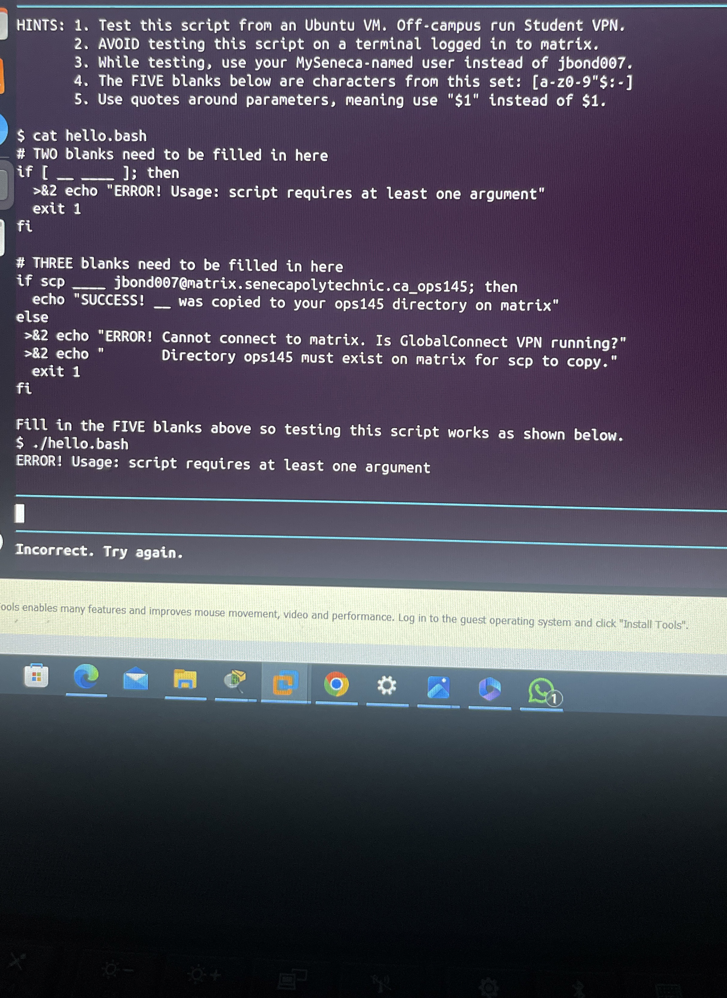 Do Naveen fill in the blank after to get output