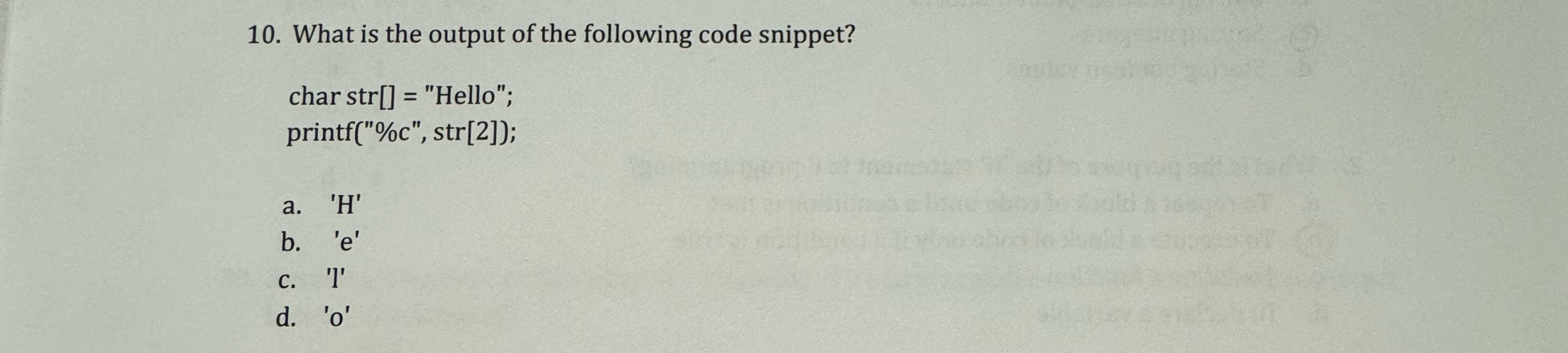 What is the output of the following code snippet?