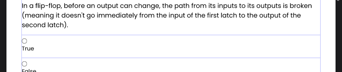 In a flip - flop, before an output can change,