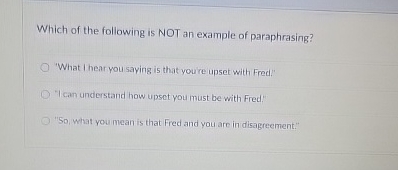 Which of the following is NOT an example of