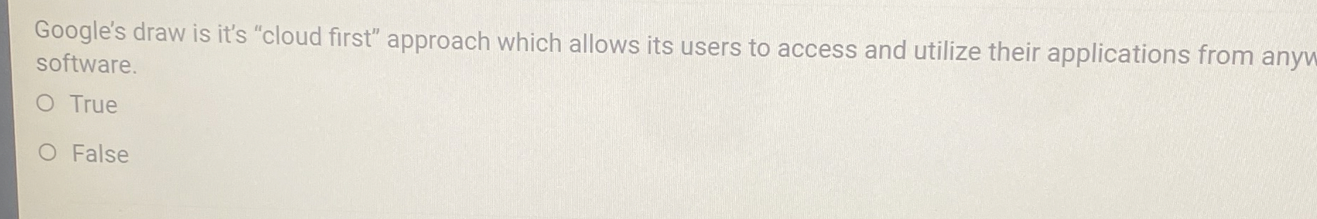 Google's draw is it's 