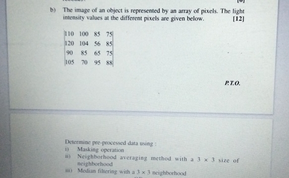 b ) The image of an object is represented by an