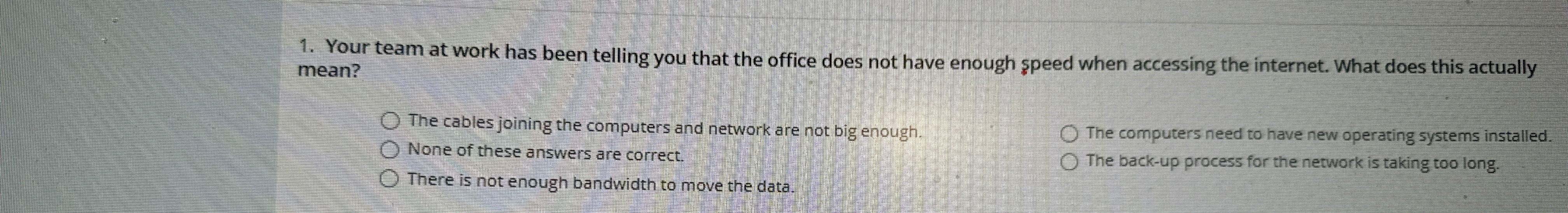 Your team at work has been telling you that the