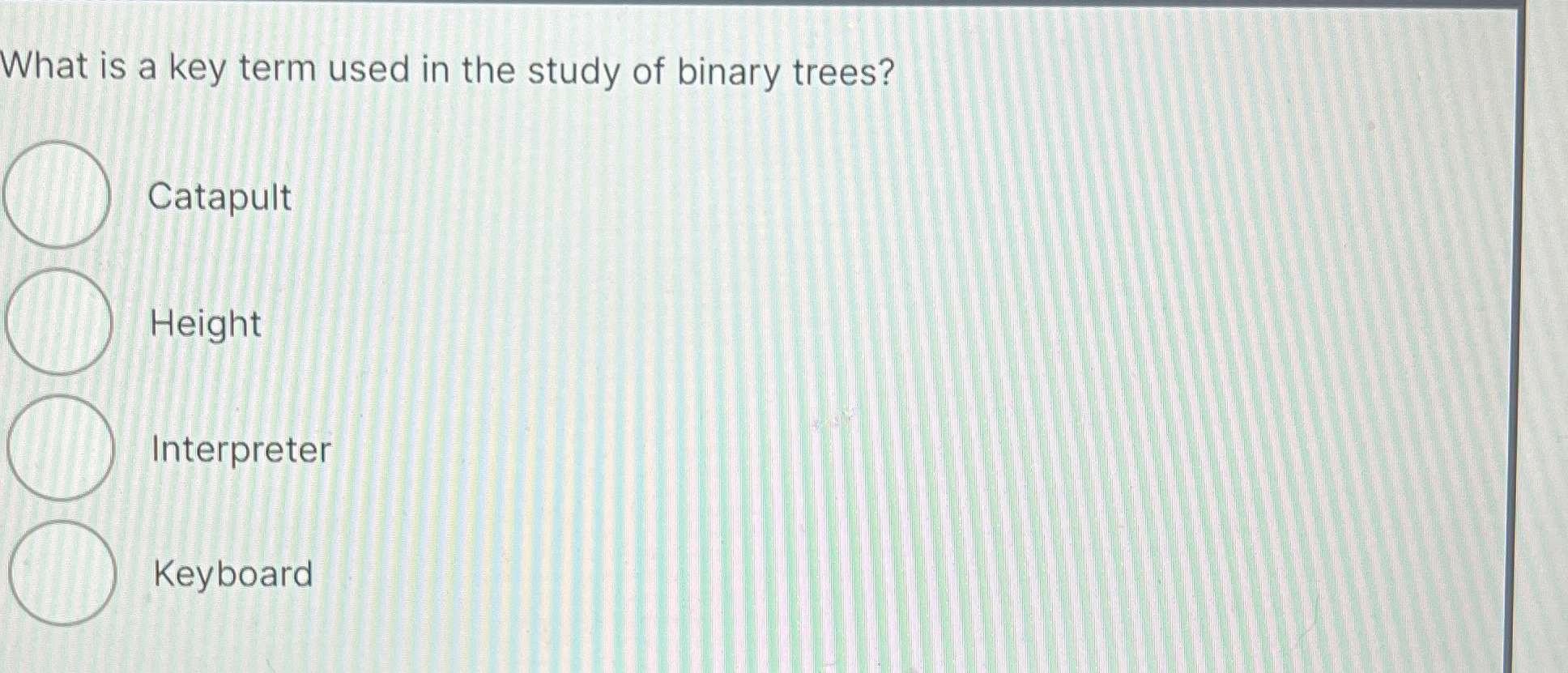 What is a key term used in the study of binary