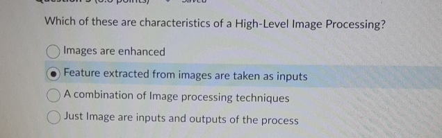 Which of these are characteristics of a High -