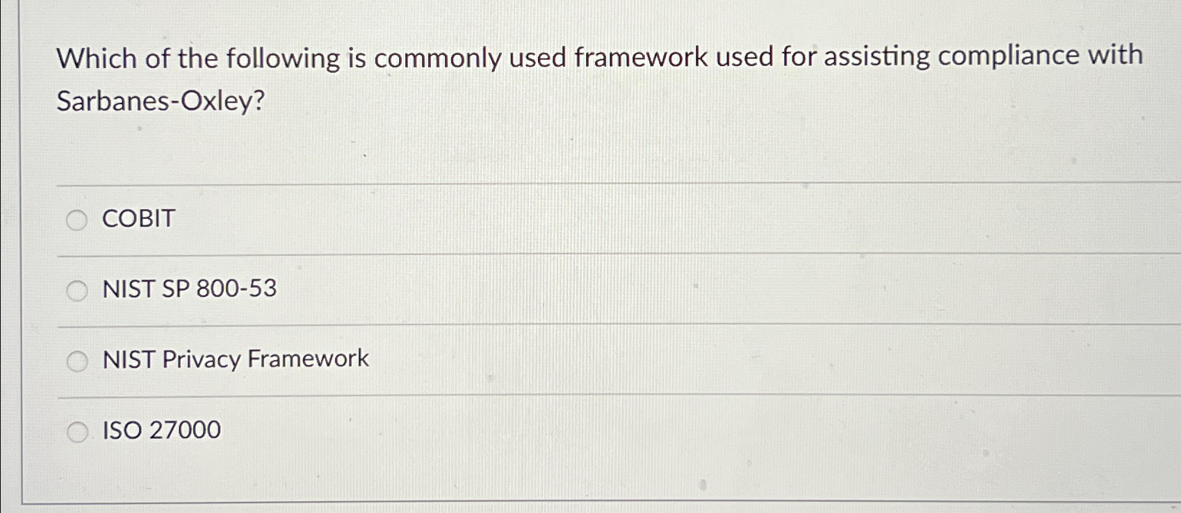 Which of the following is commonly used framework