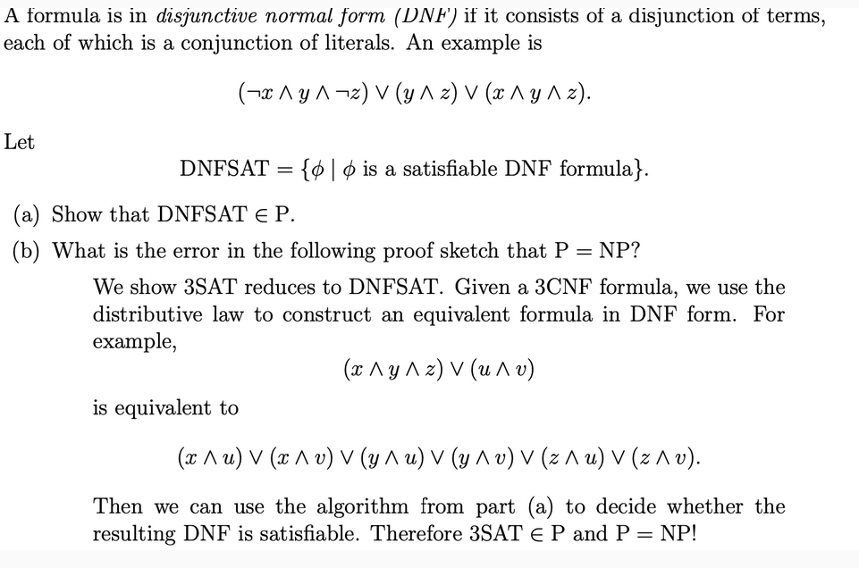 A formula is in disjunctive normal form ( D N H '
