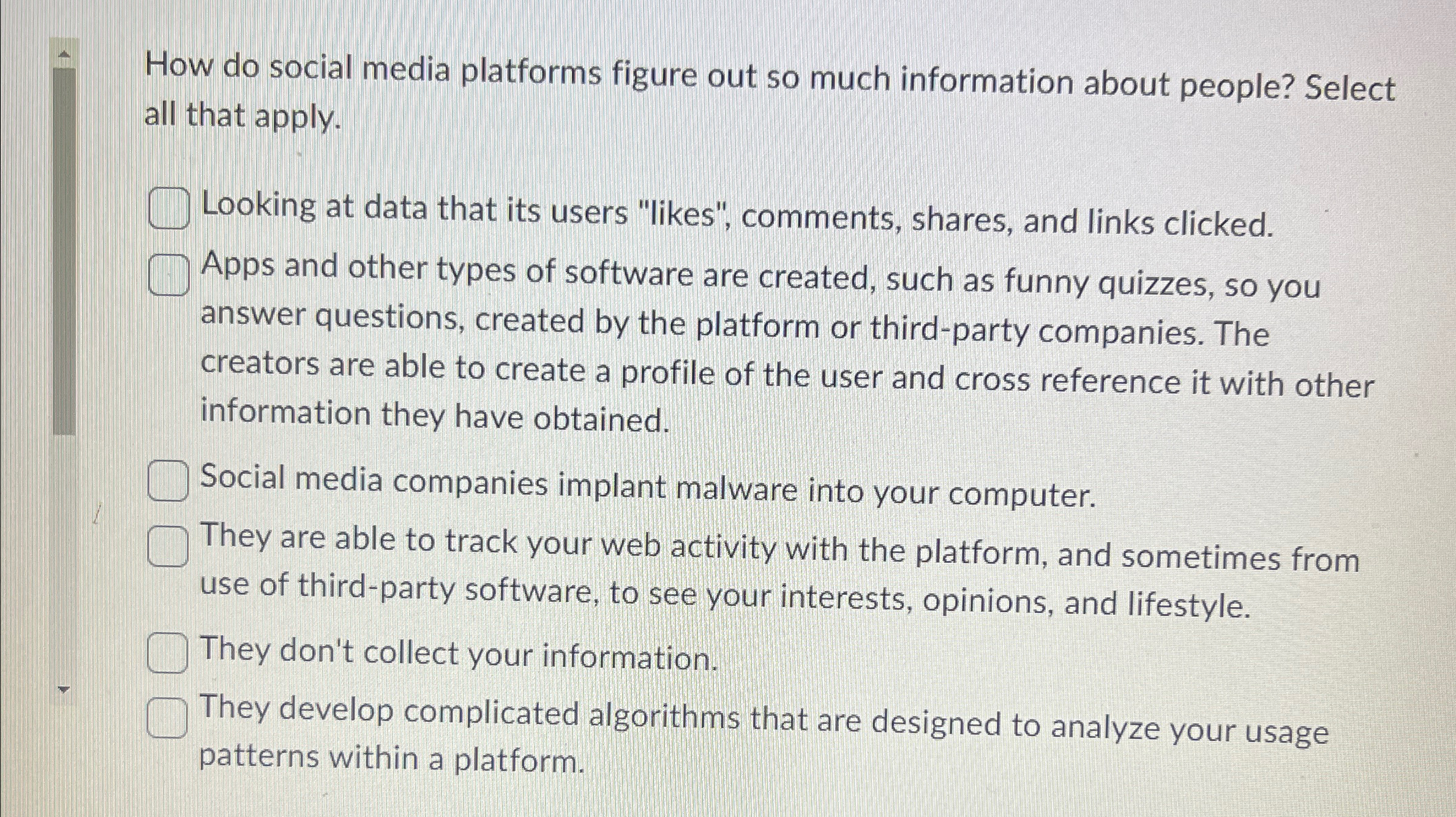 How do social media platforms figure out so much