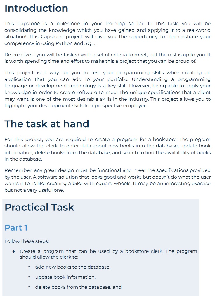 Create a program that can be used by a bookstore