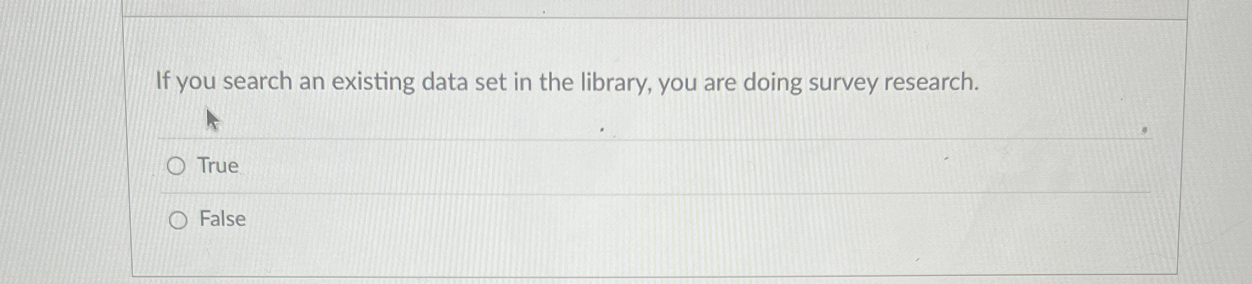 If you search an existing data set in the