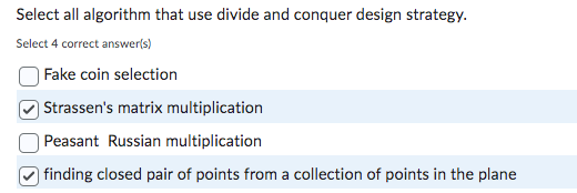 Select all algorithm that use divide and conquer