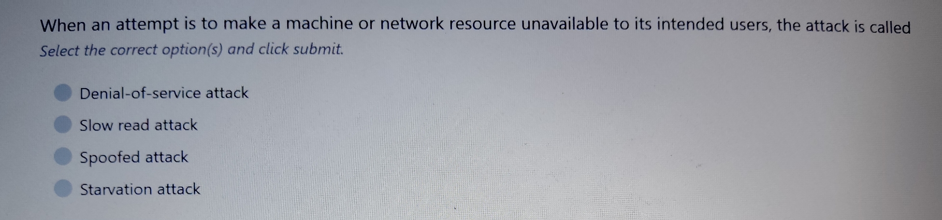 When an attempt is to make a machine or network