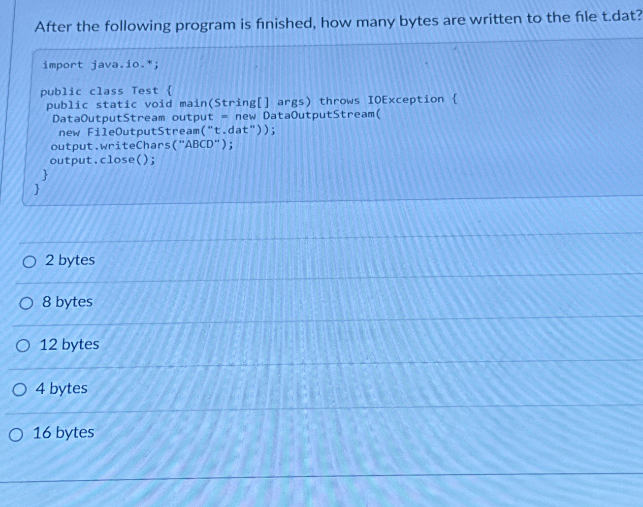 After the following program is finished, how many