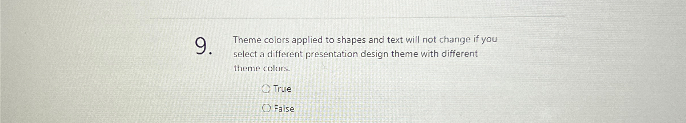 Theme colors applied to shapes and text will not