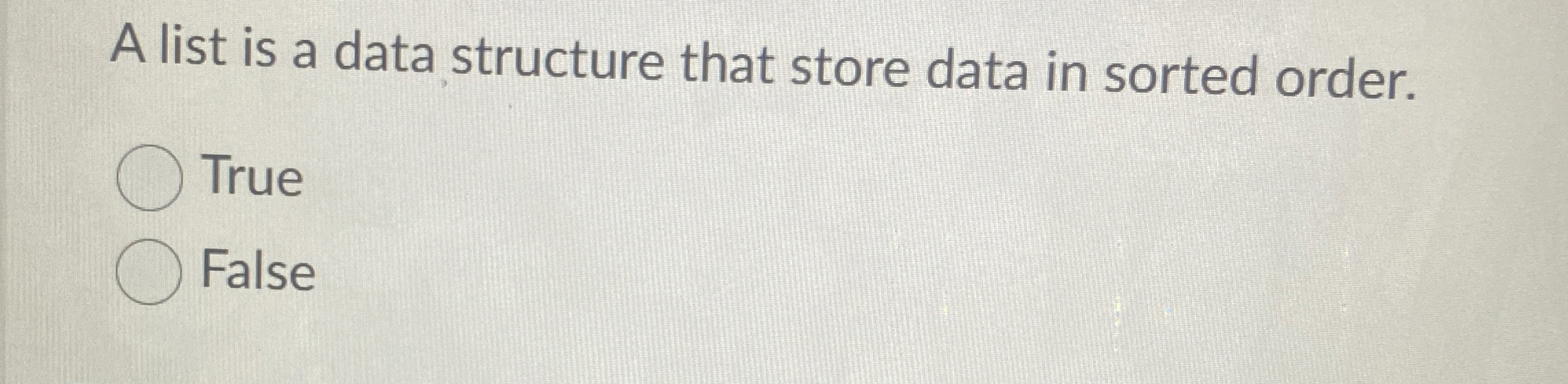 A list is a data structure that store data in