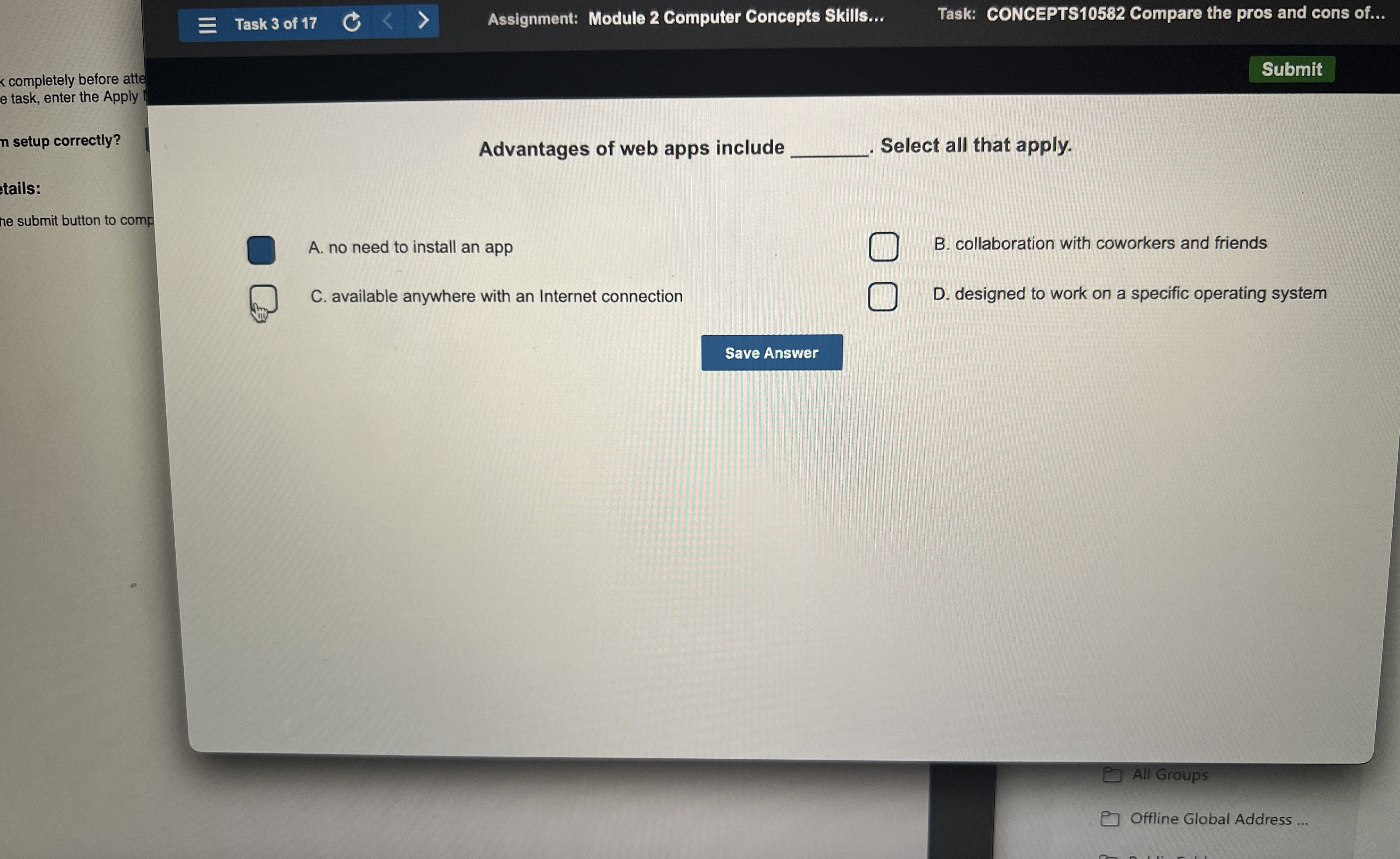 Task 3 of 1 7 Assignment: Module 2 Computer