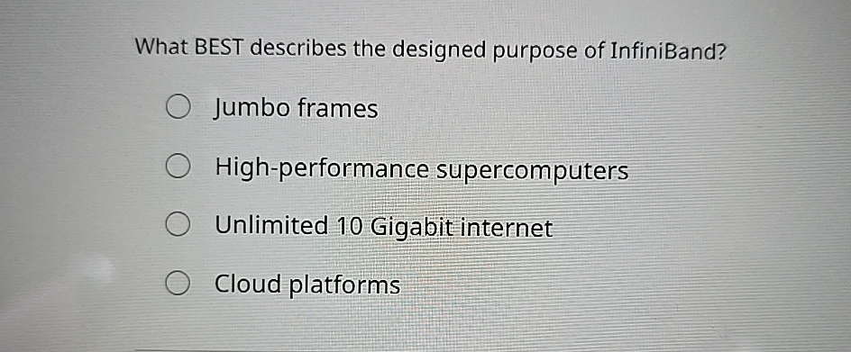 What BEST describes the designed purpose of