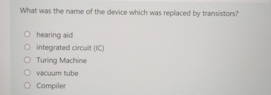 What was the name of the device which was