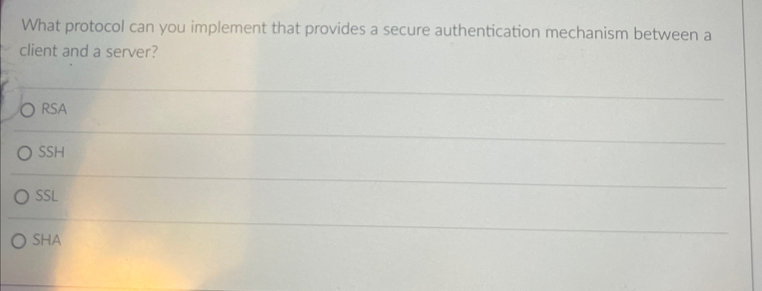 What protocol can you implement that provides a