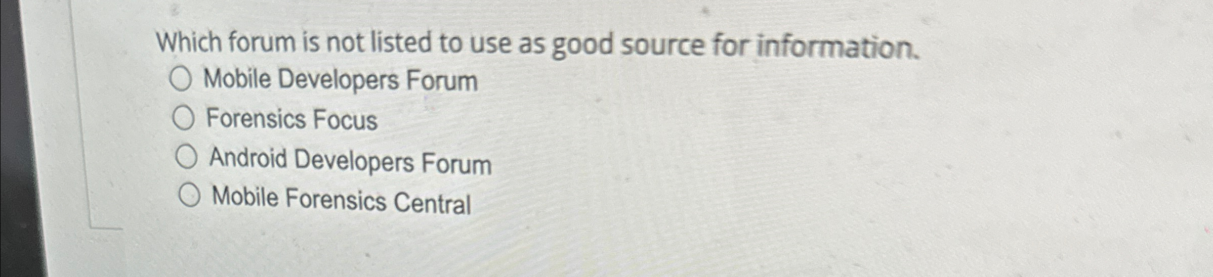 Which forum is not listed to use as good source