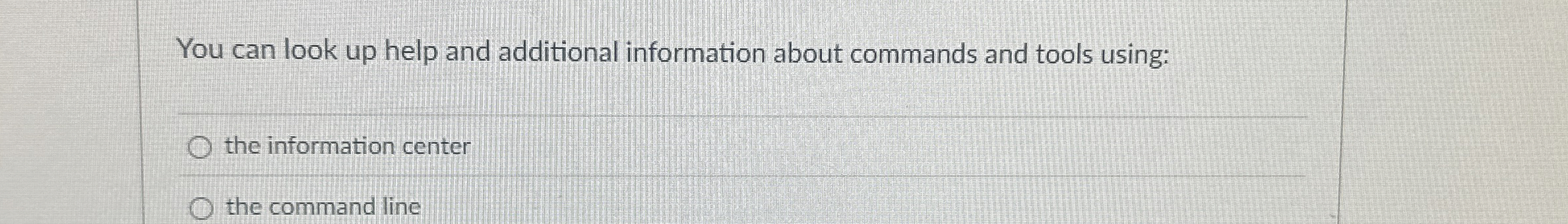 You can look up help and additional information