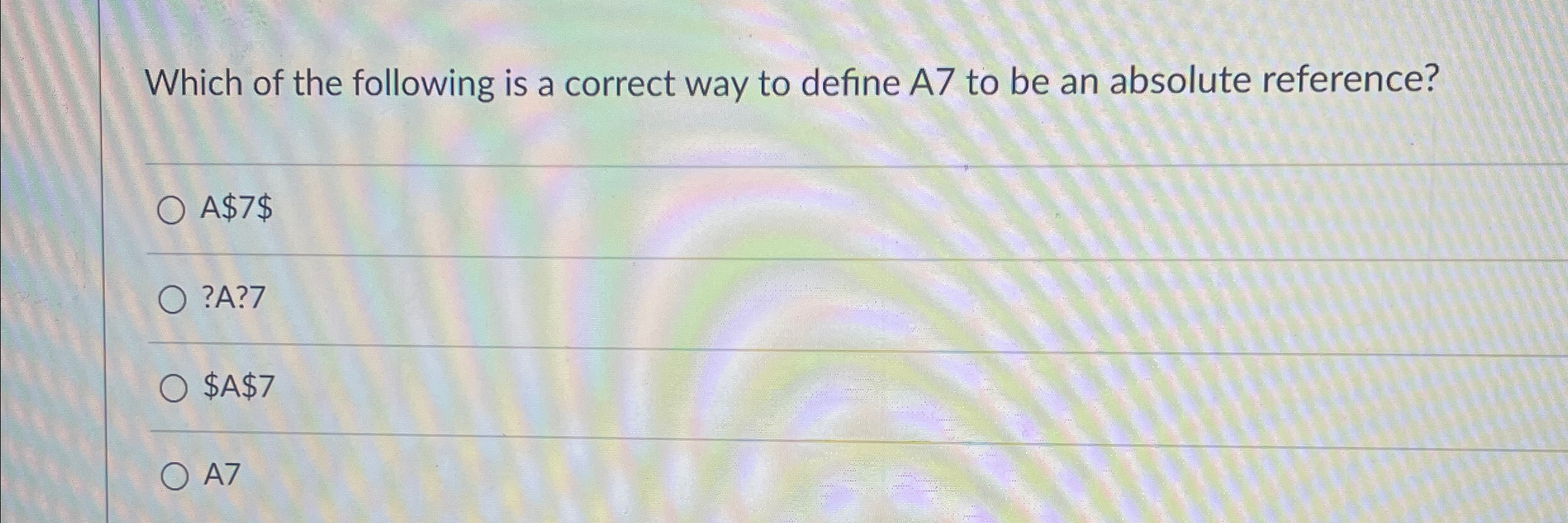 Which of the following is a correct way to define