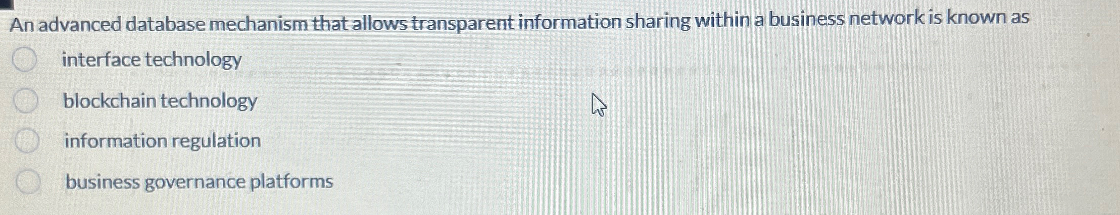 An advanced database mechanism that allows