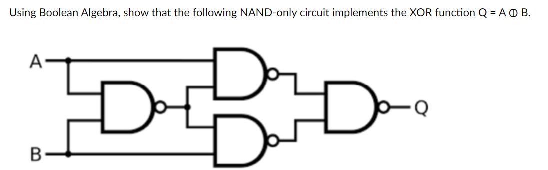 Using Boolean Algebra, show that the following