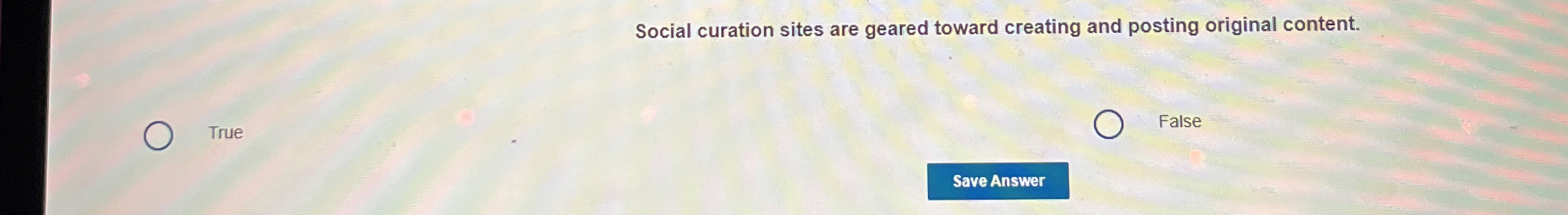 Social curation sites are geared toward creating