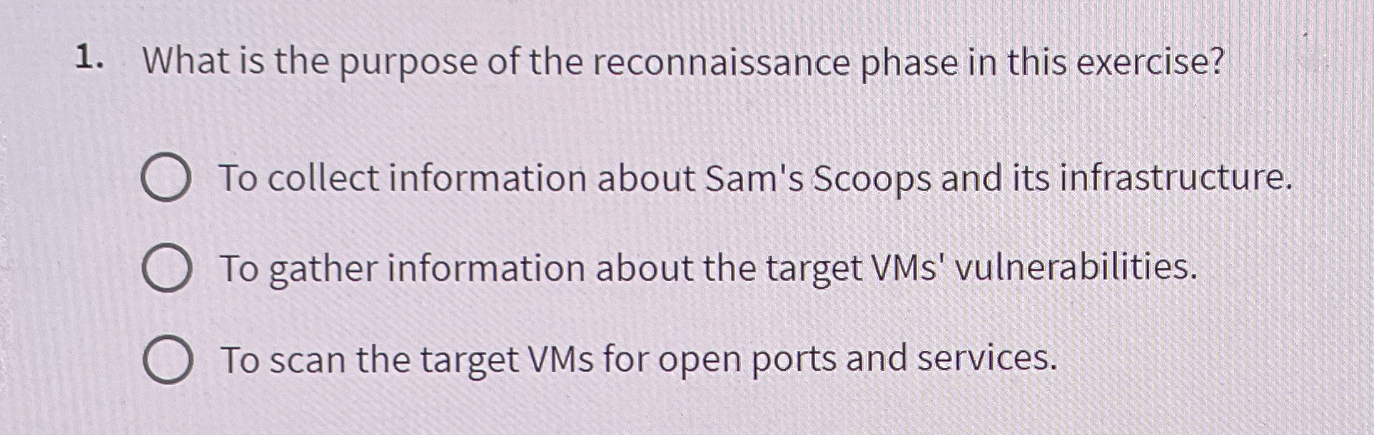 What is the purpose of the reconnaissance phase