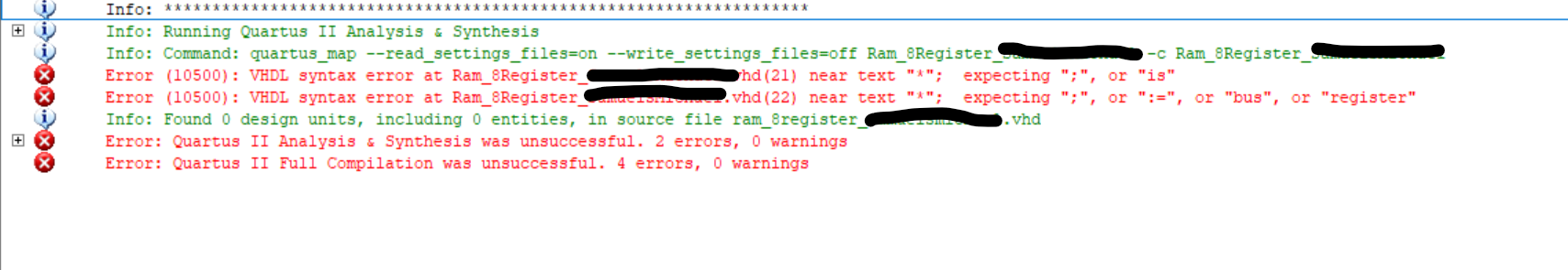 How do I solve this error: library ieee; use