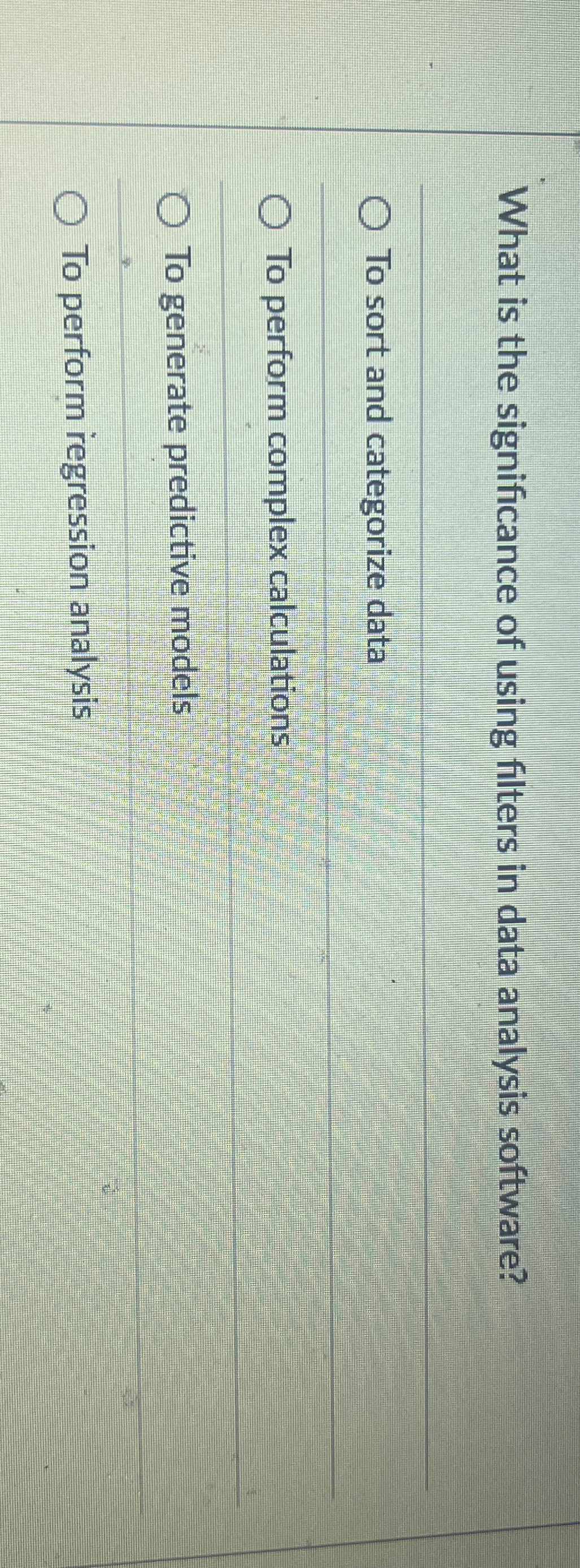 What is the significance of using filters in data