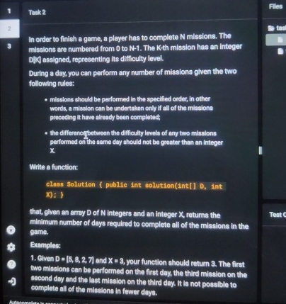 1 Trek 2 Files 2 3 In order to finish a game, a