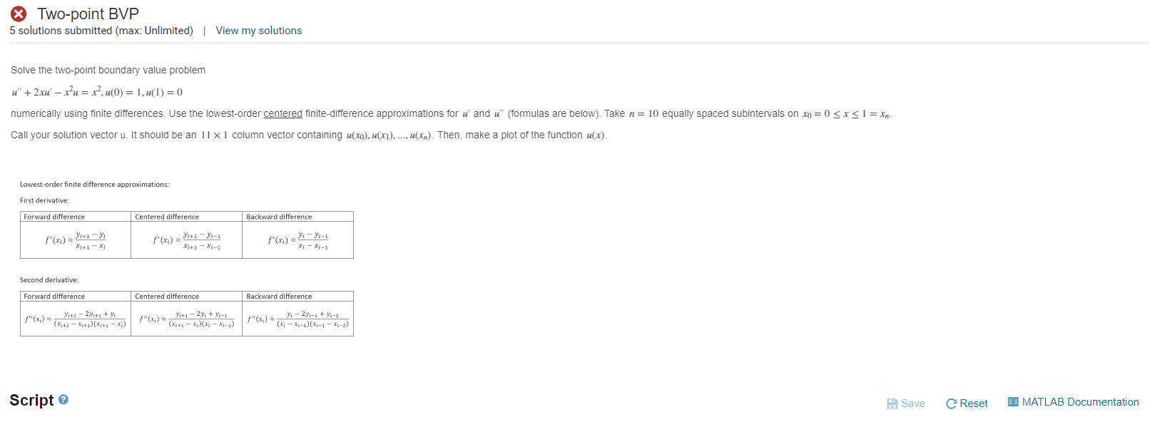 Please write a matlab script.