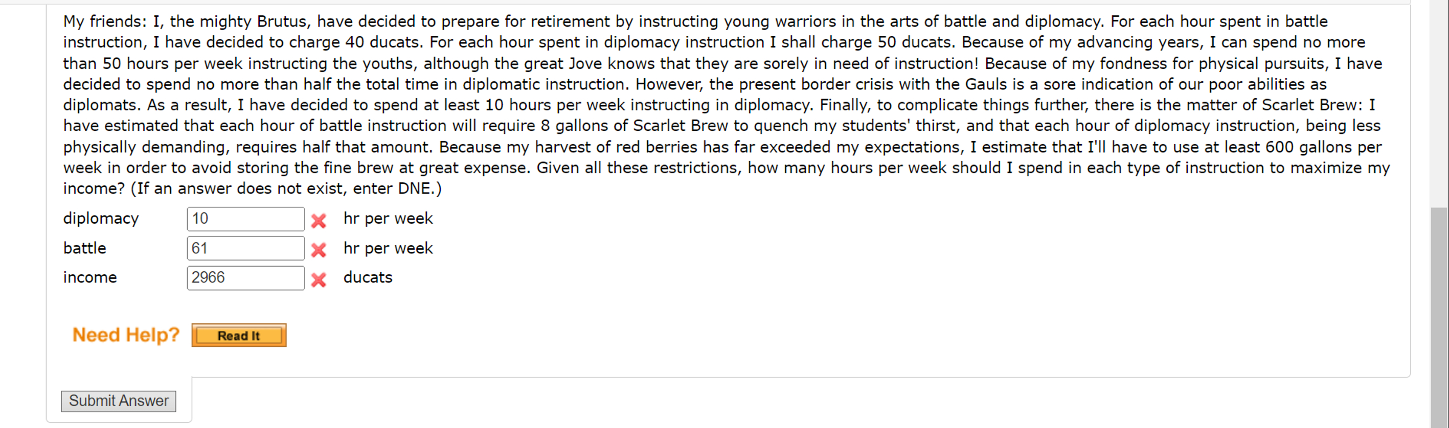 My friends: I, the mighty Brutus, have decided to