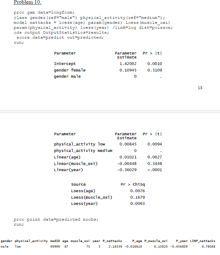 Problem 1 0 . For the data in Problem 6 , study