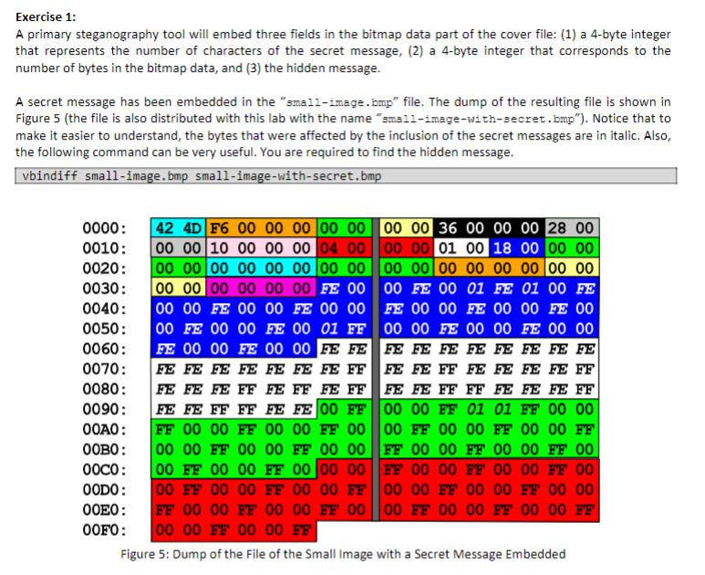 Exercise 1 : A primary steganography tool will