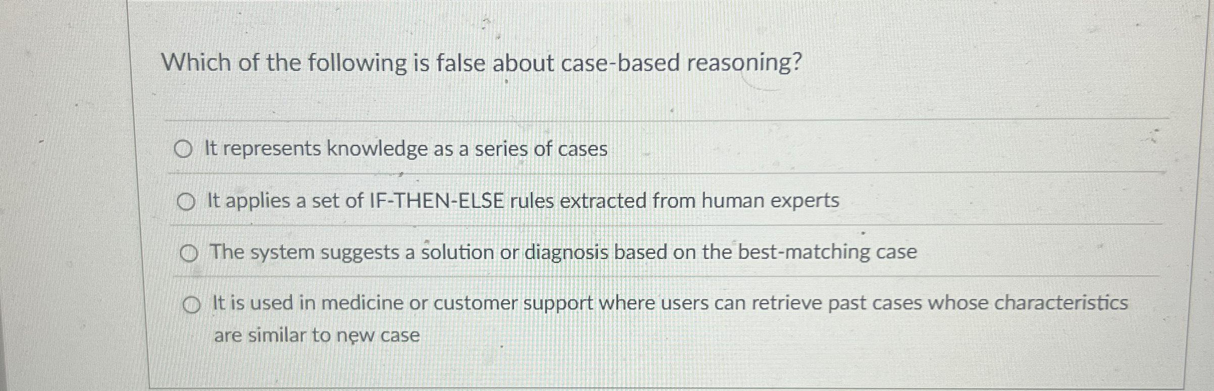Which of the following is false about case -