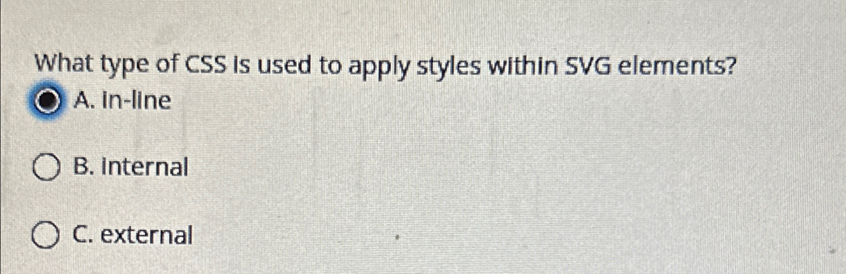 What type of CSS Is used to apply styles within