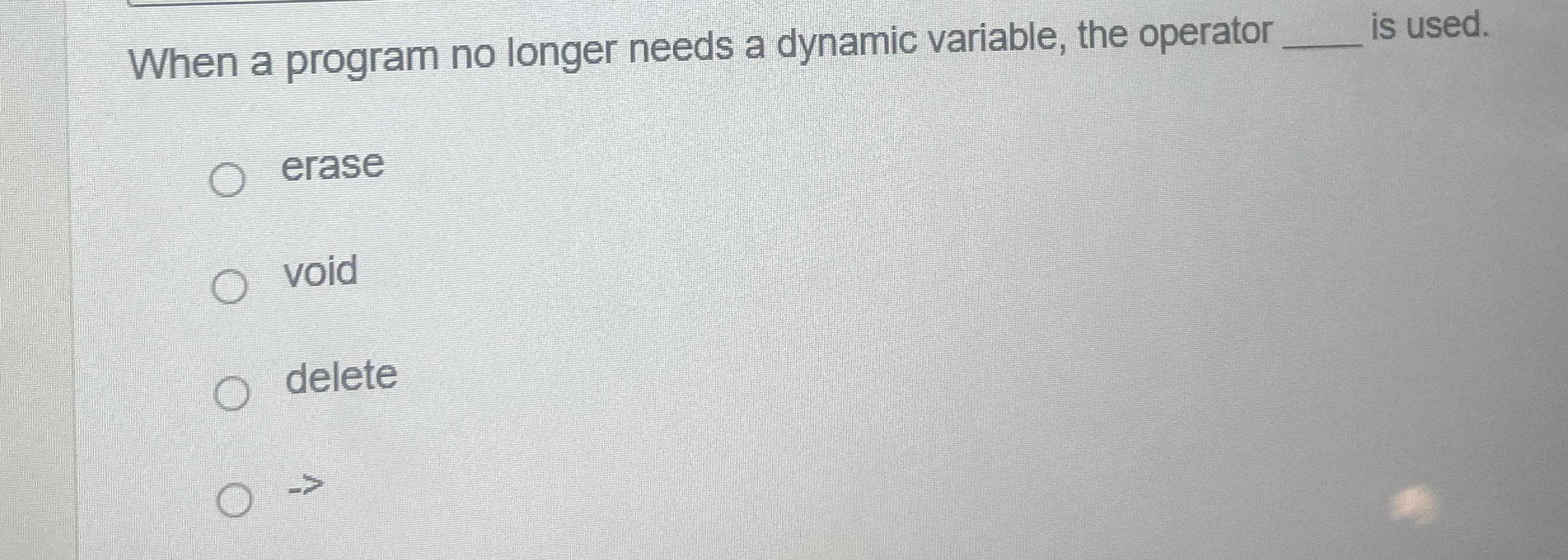 When a program no longer needs a dynamic