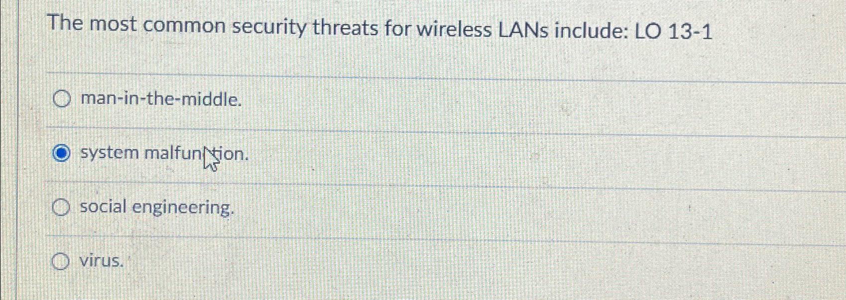 The most common security threats for wireless