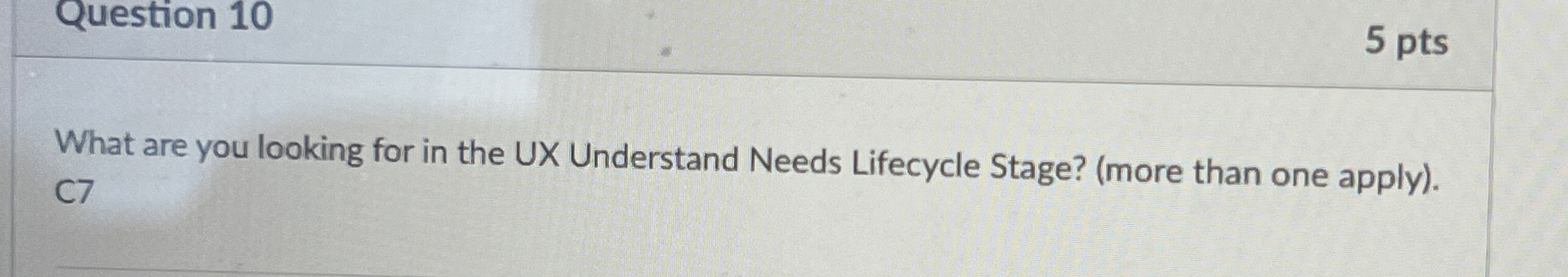 What are you looking for in the UX Understand