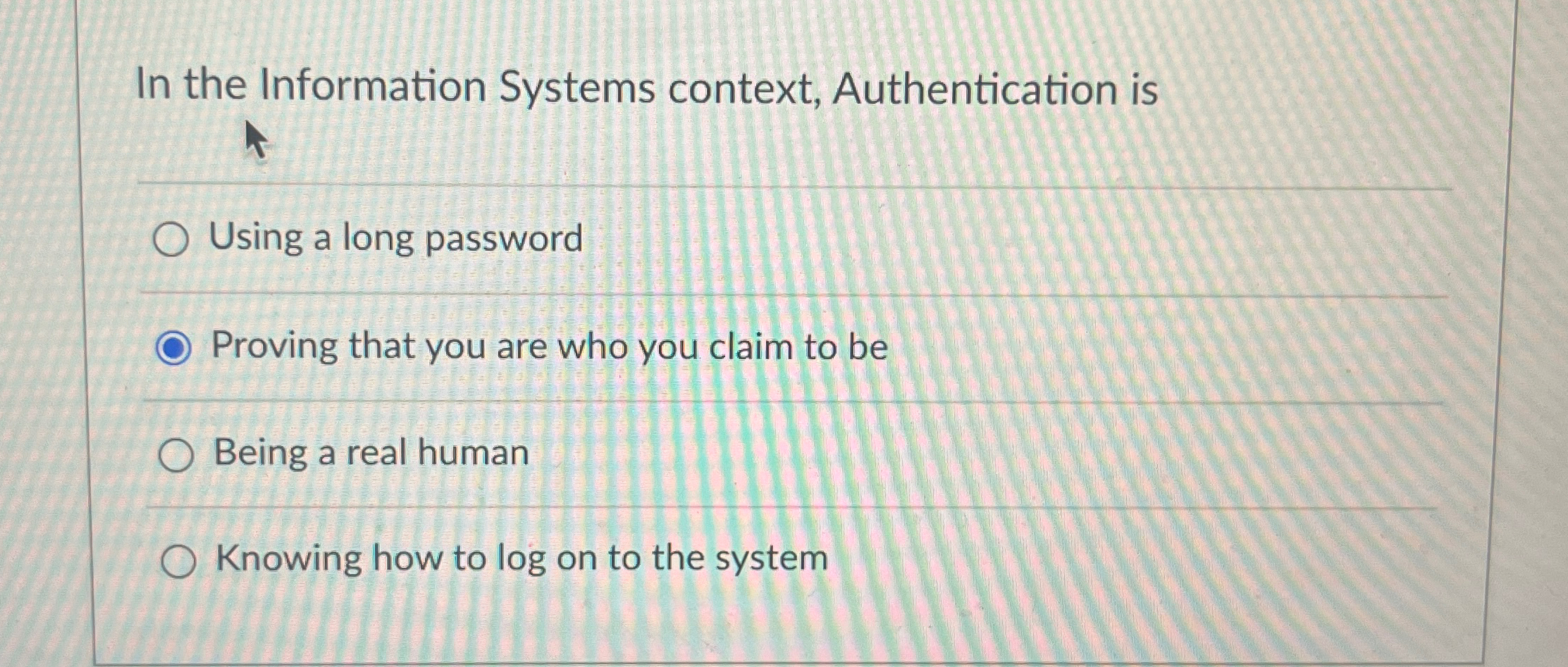 In the Information Systems context,
