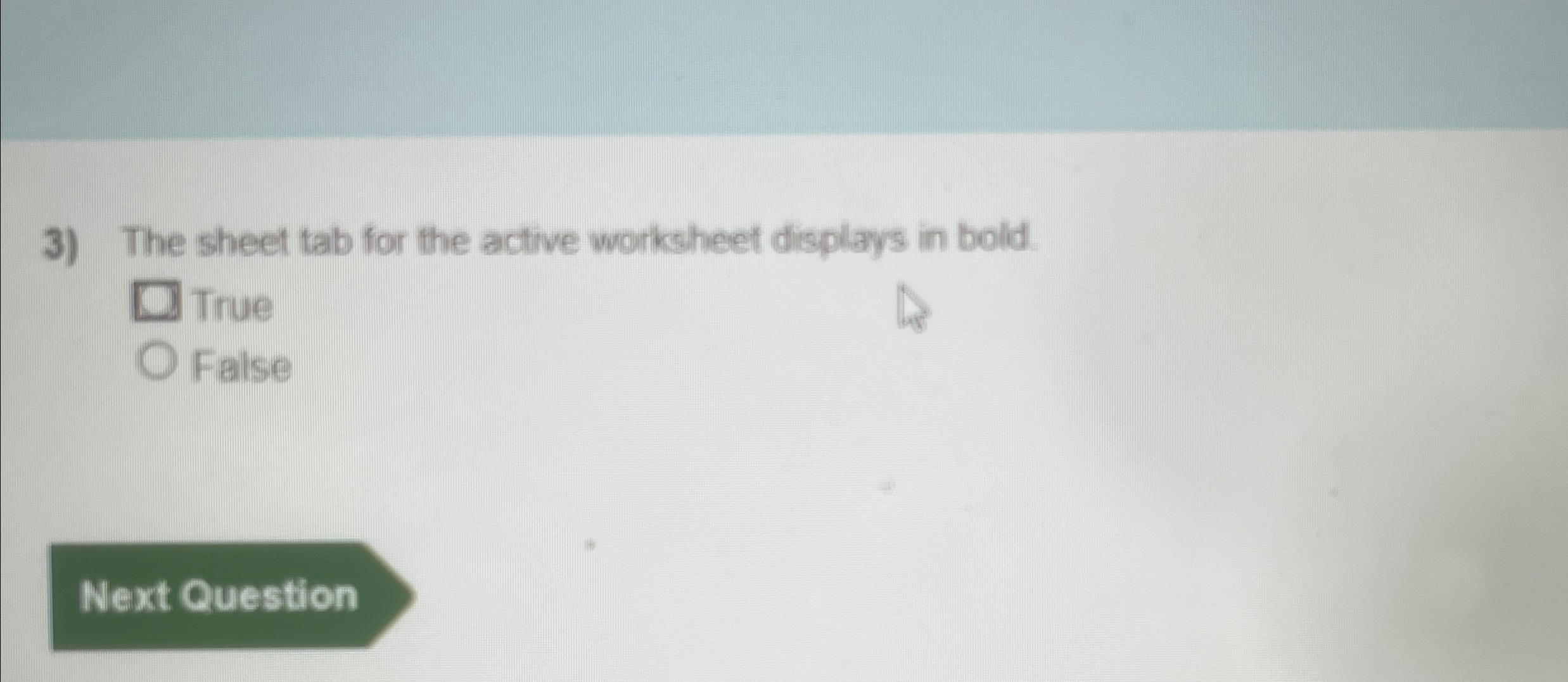 The sheet tab for the active worksheet displays