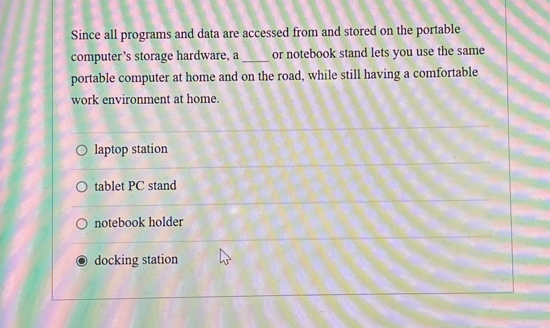 Since all programs and data are accessed from and