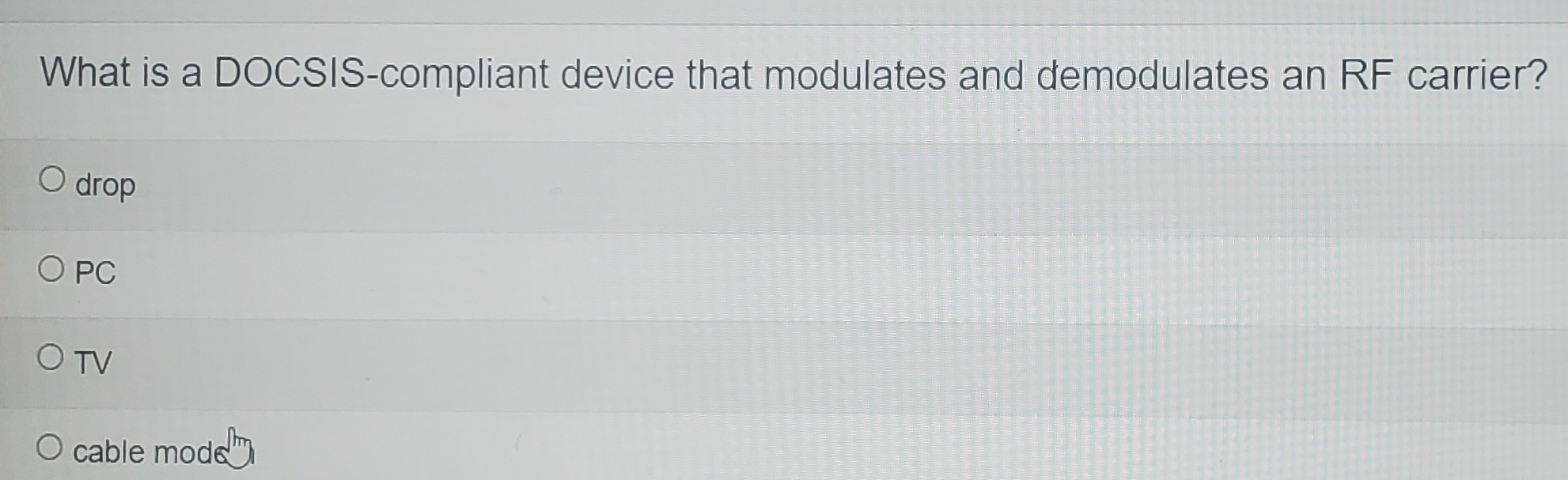 What is a DOCSIS - compliant device that