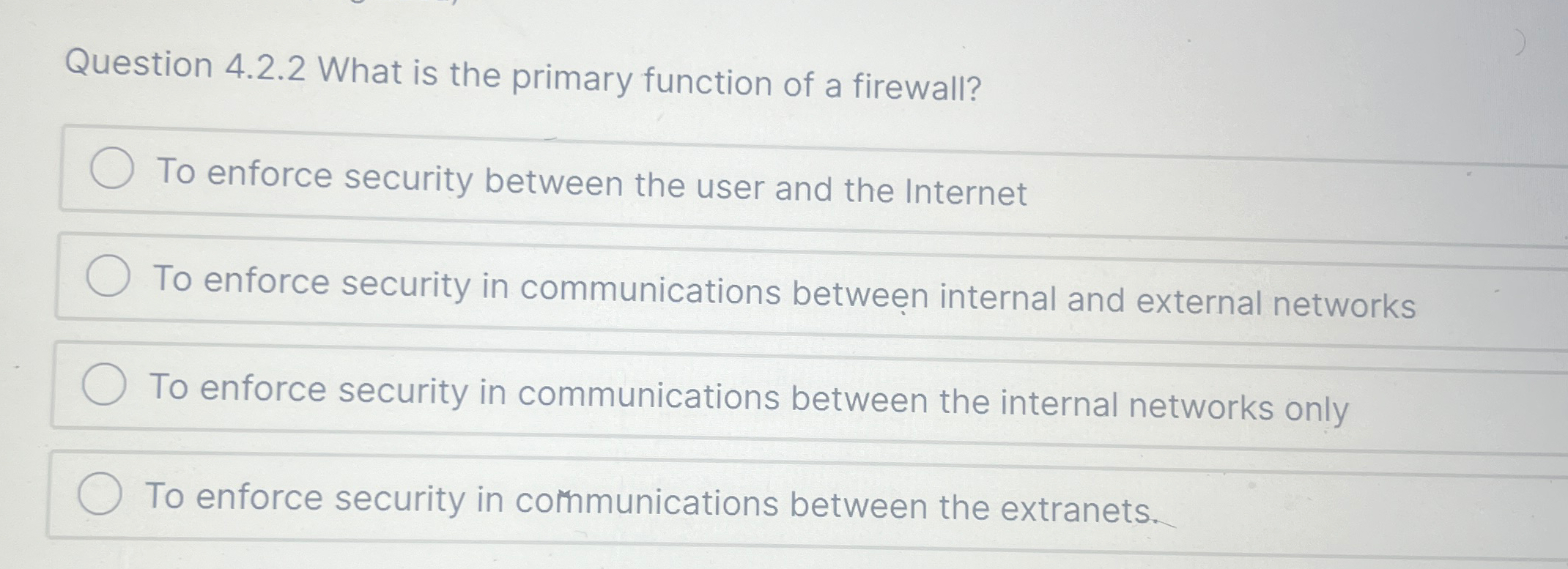 What is the primary function of a firewall? To