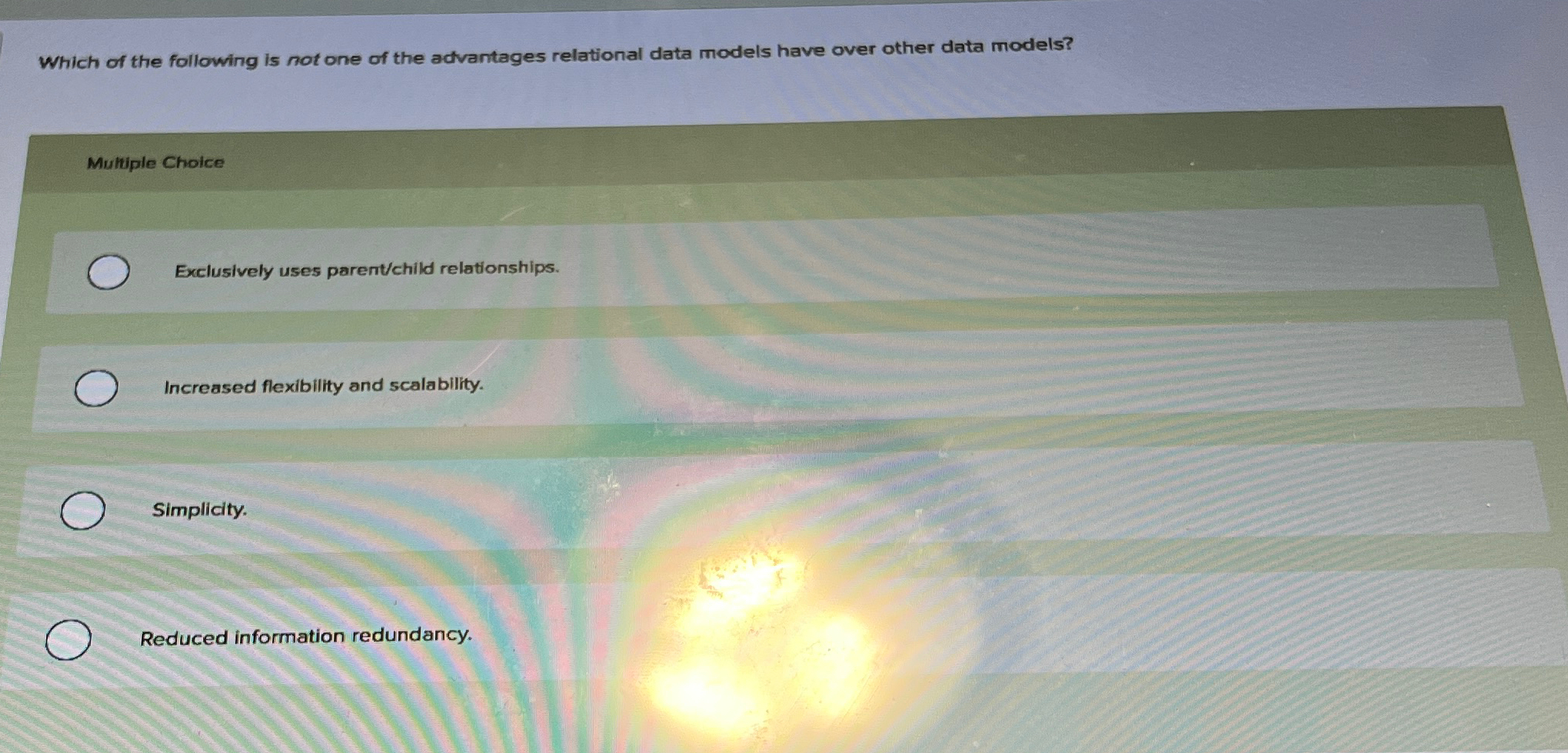 Which of the following is not one of the